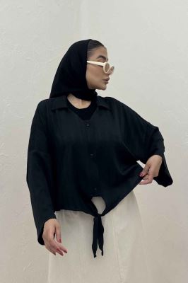 شومیز پایین گره یقه هفت