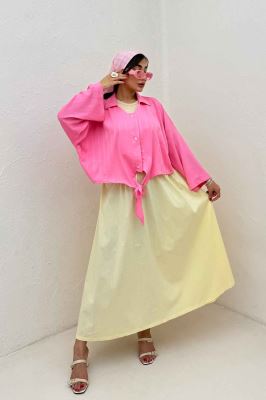 شومیز پایین گره یقه هفت