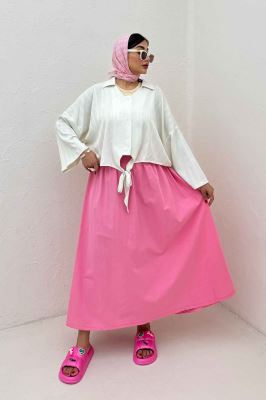 شومیز پایین گره یقه هفت