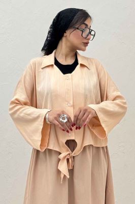 شومیز پایین گره یقه هفت