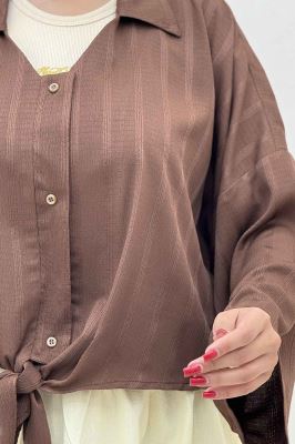 شومیز پایین گره یقه هفت