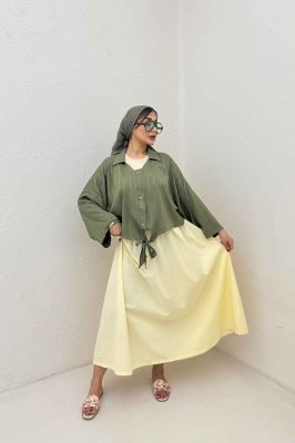 شومیز پایین گره یقه هفت