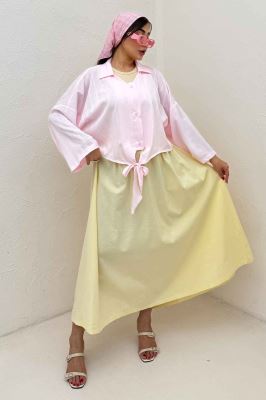 شومیز پایین گره یقه هفت