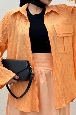 شومیز حلزونی آستین شیپوری