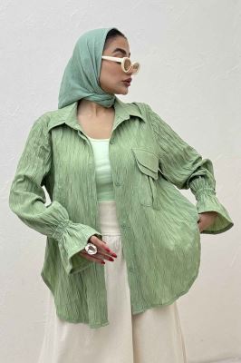 شومیز حلزونی آستین شیپوری