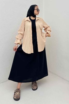 شومیز حلزونی آستین شیپوری