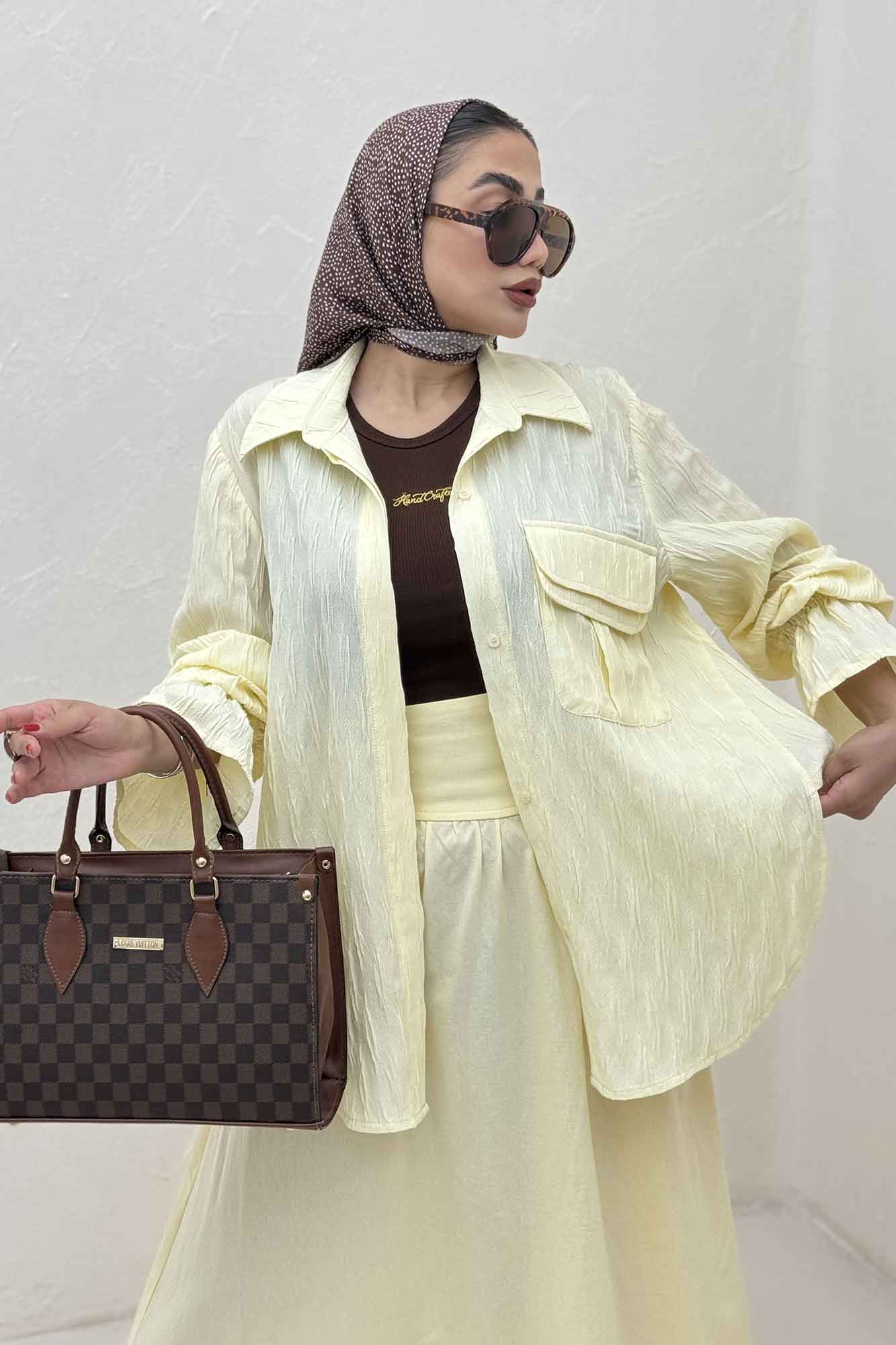 شومیز حلزونی آستین شیپوری