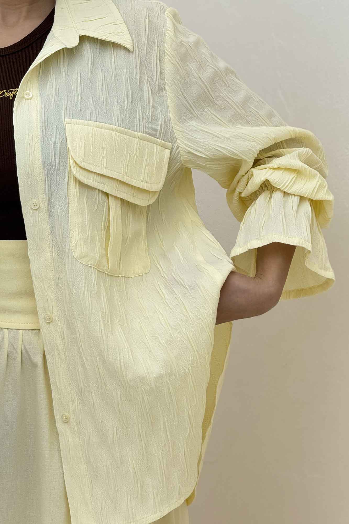 شومیز حلزونی آستین شیپوری