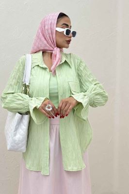 شومیز حلزونی آستین شیپوری