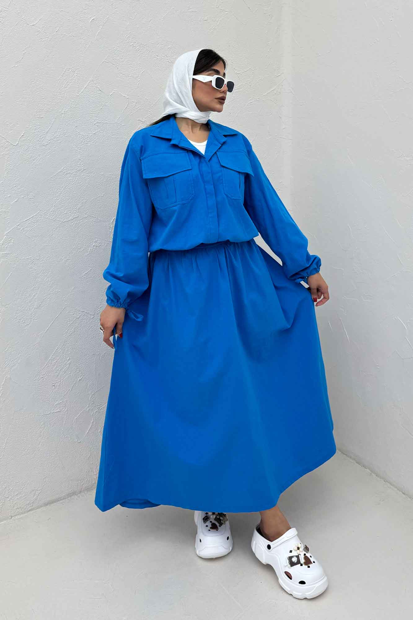 ست شومیز و دامن لینن آرونیا