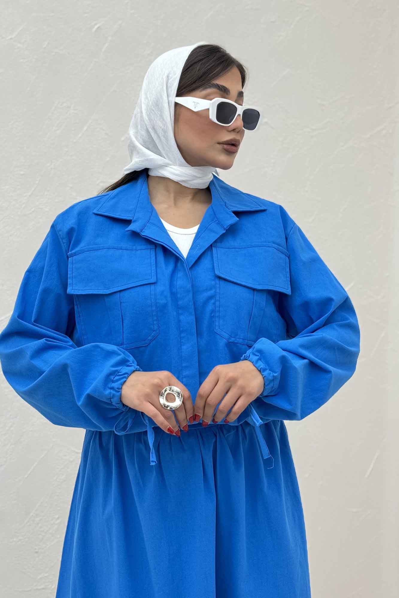 ست شومیز و دامن لینن آرونیا