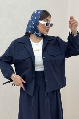 ست شومیز و دامن لینن آرونیا