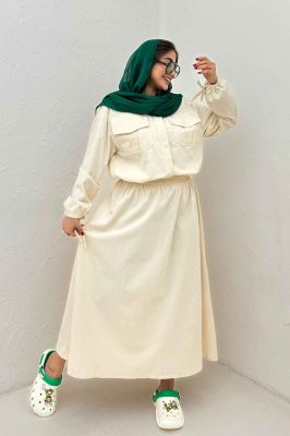 ست شومیز و دامن لینن آرونیا