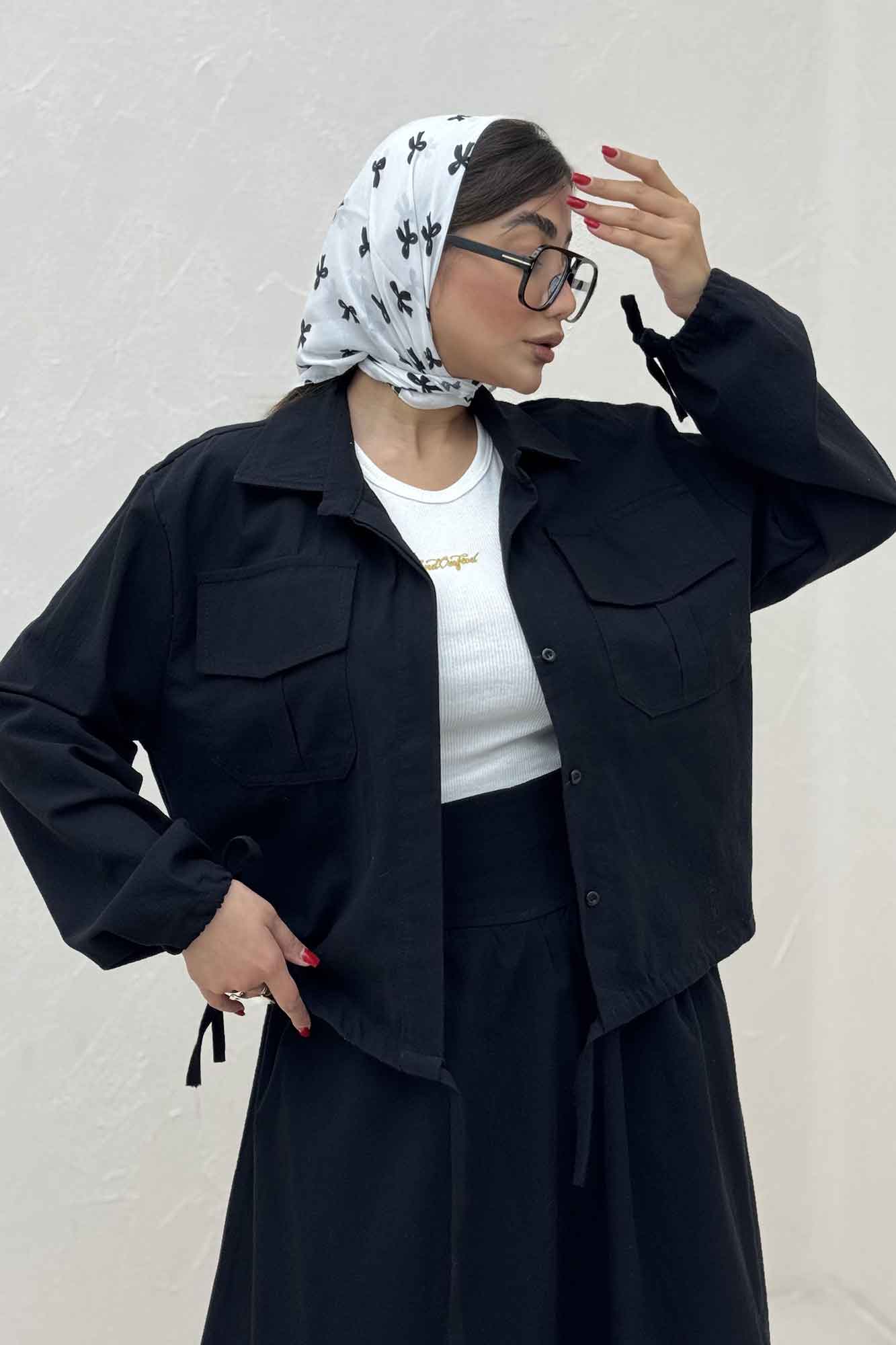 ست شومیز و دامن لینن آرونیا