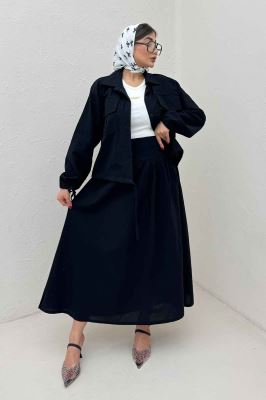 ست شومیز و دامن لینن آرونیا