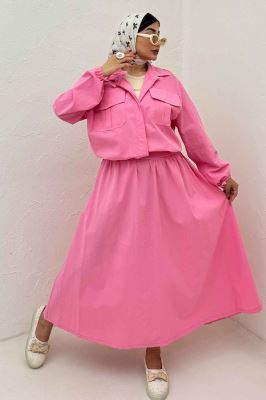 ست شومیز و دامن لینن آرونیا