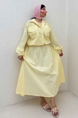 ست شومیز و دامن لینن آرونیا