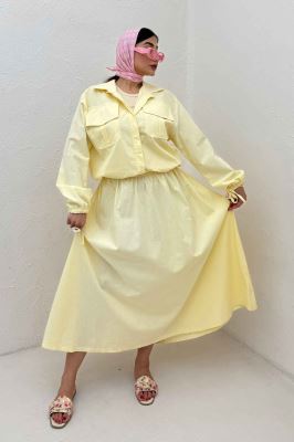 ست شومیز و دامن لینن آرونیا