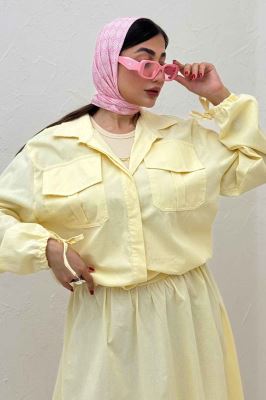 ست شومیز و دامن لینن آرونیا