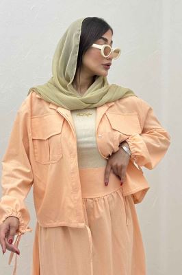 ست شومیز و دامن لینن آرونیا