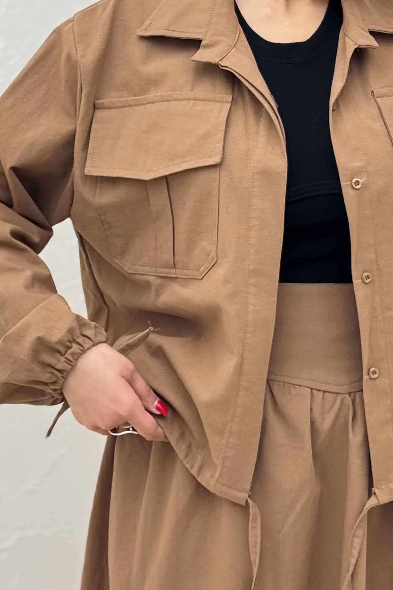 ست شومیز و دامن لینن آرونیا