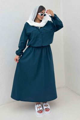 ست شومیز و دامن لینن آرونیا