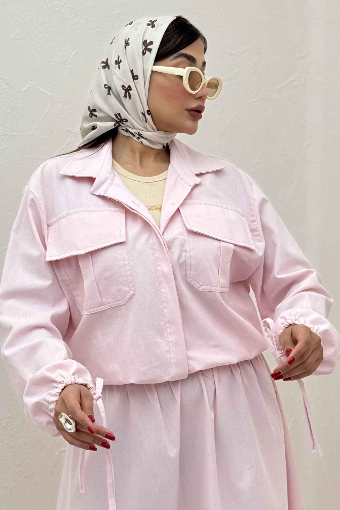 ست شومیز و دامن لینن آرونیا