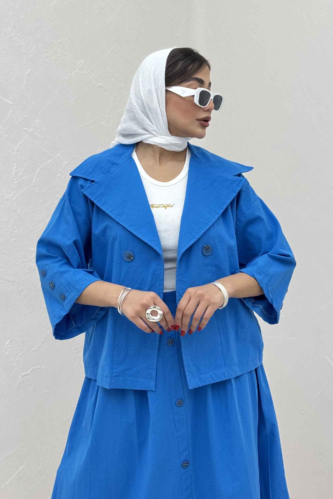 ست کت و دامن لینن الارین