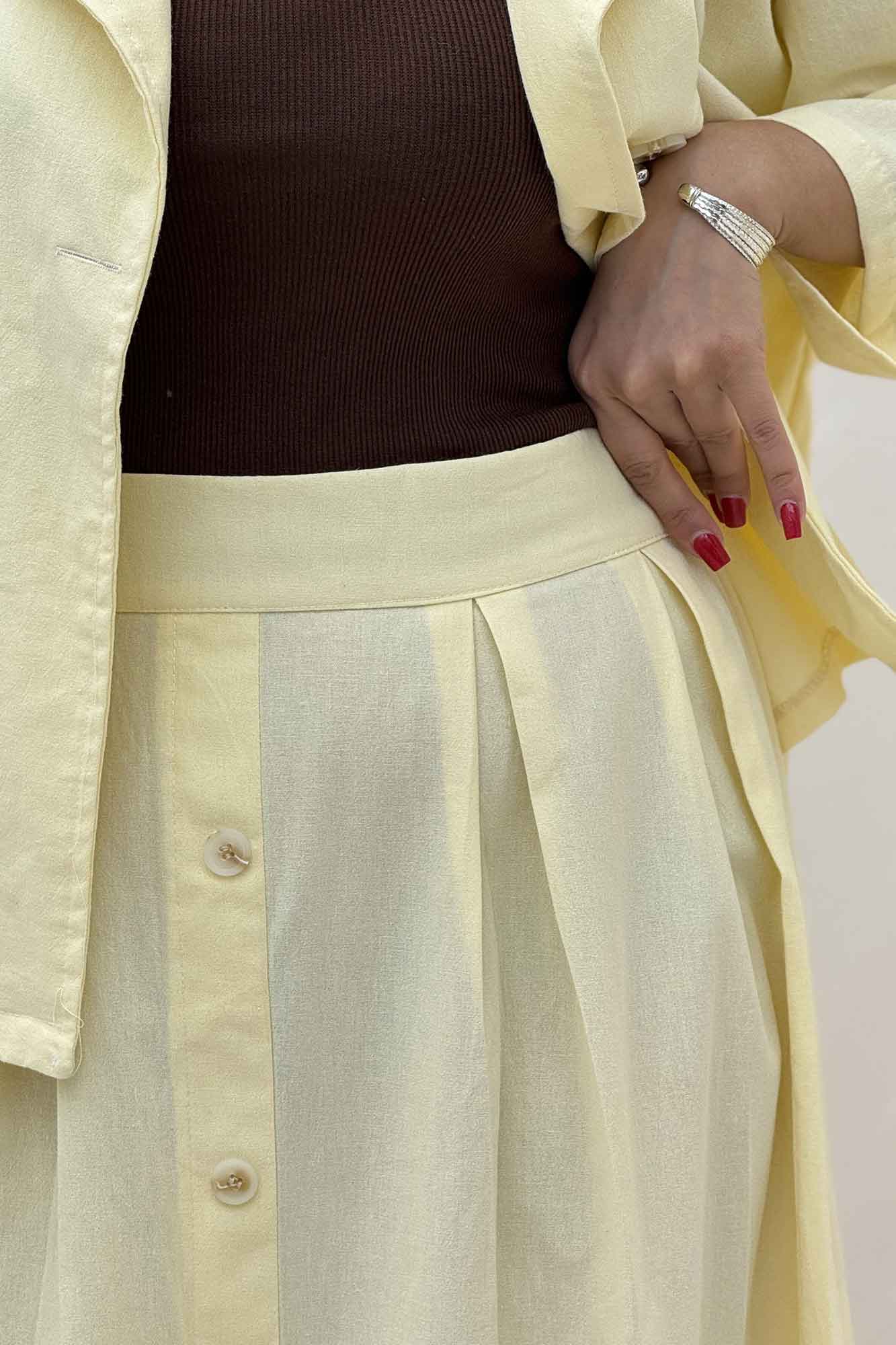 ست کت و دامن لینن الارین