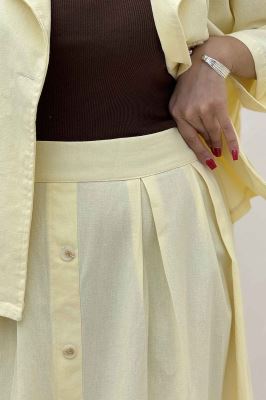 ست کت و دامن لینن الارین