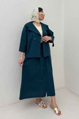 ست کت و دامن لینن الارین