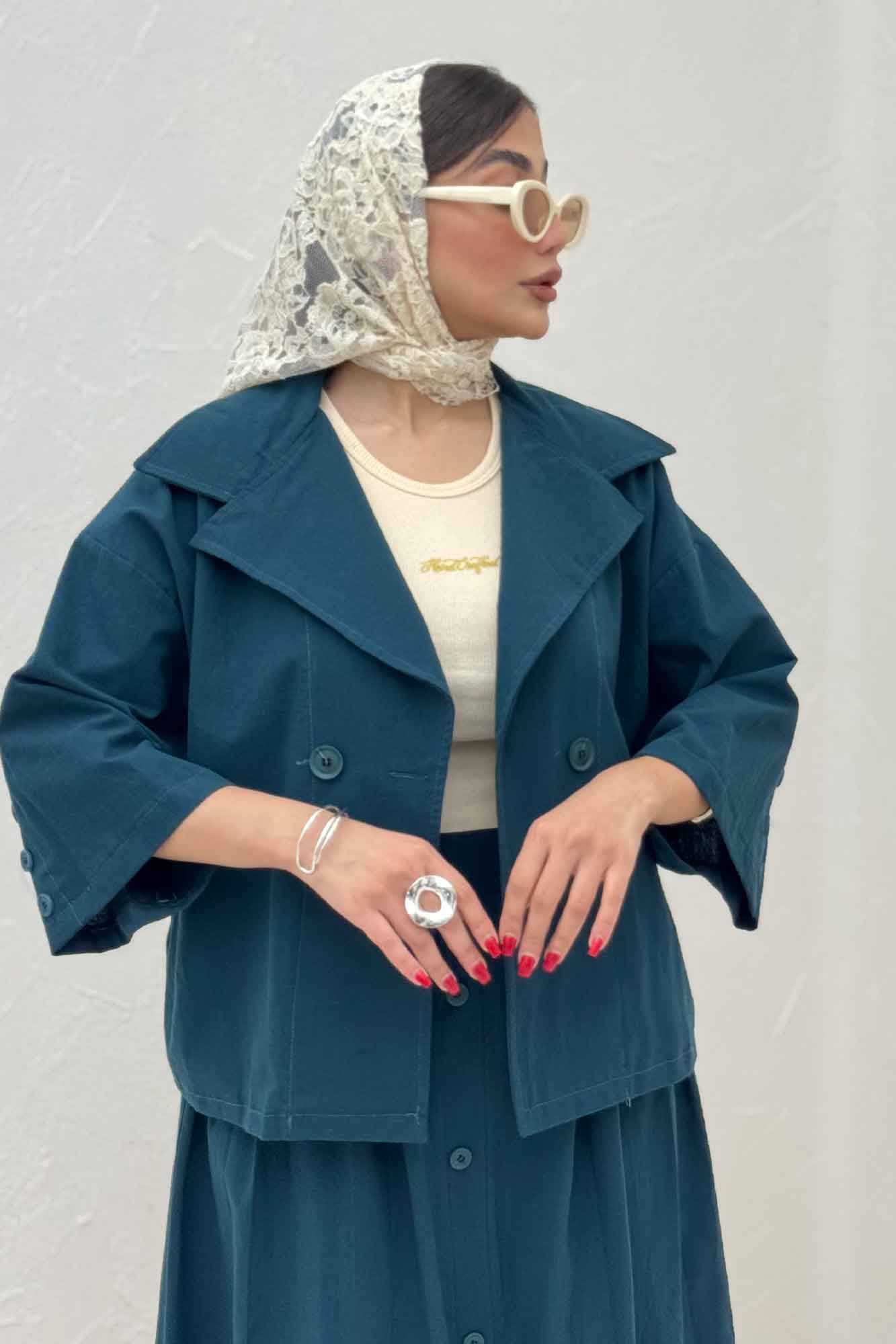 ست کت و دامن لینن الارین