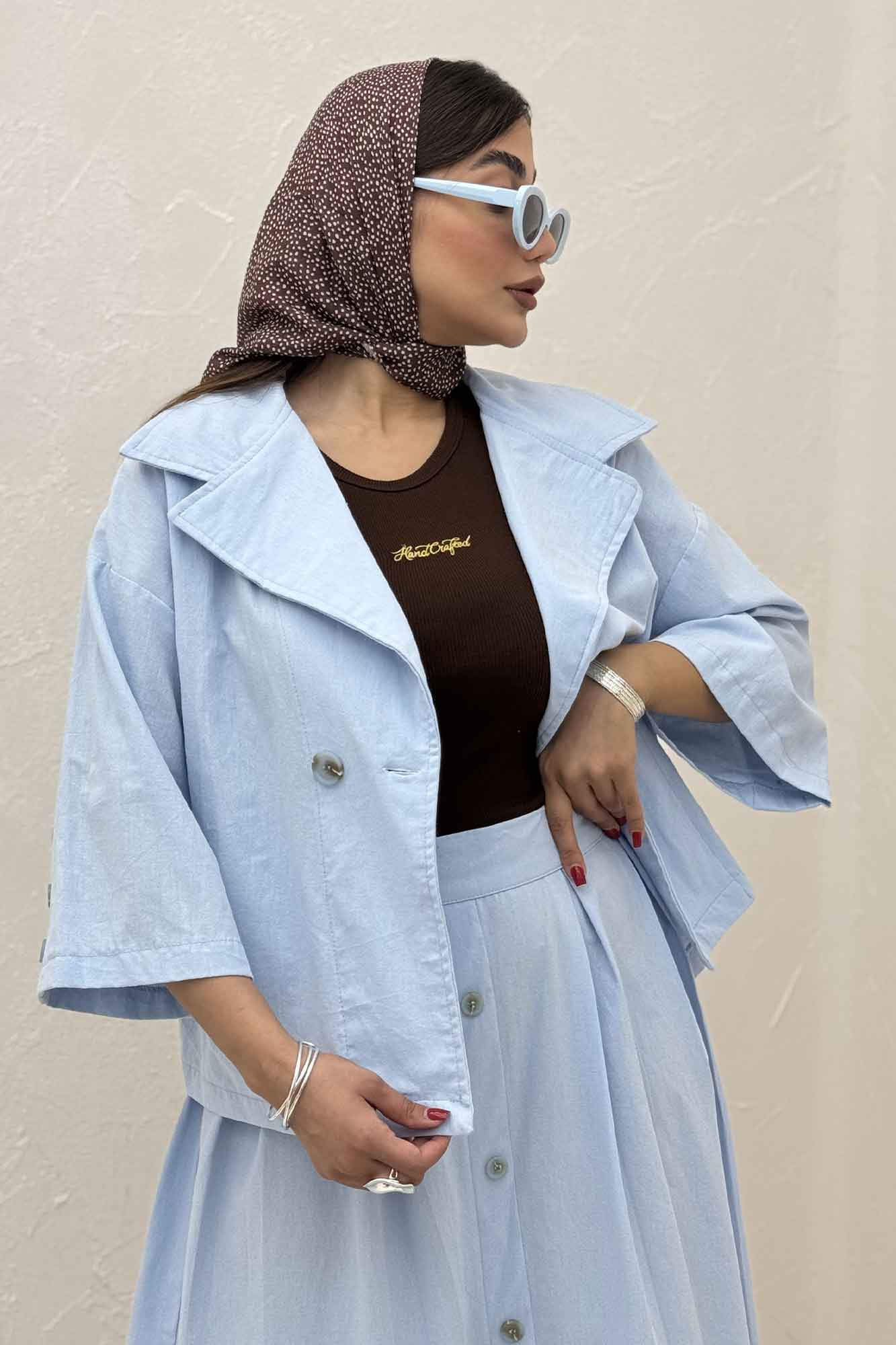 ست کت و دامن لینن الارین