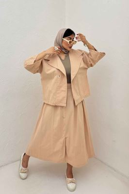 ست کت و دامن لینن الارین