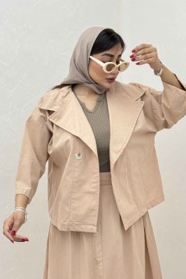 ست کت و دامن لینن الارین