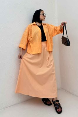 شومیز حلزونی پشت بلند مچ پاکتی