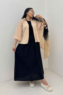 شومیز حلزونی پشت بلند مچ پاکتی