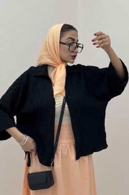 شومیز حلزونی پشت بلند مچ پاکتی