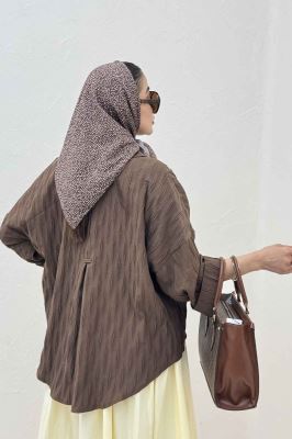 شومیز حلزونی پشت بلند مچ پاکتی