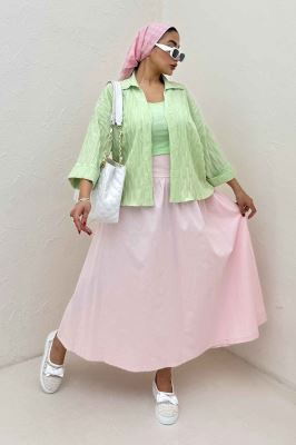 شومیز حلزونی پشت بلند مچ پاکتی