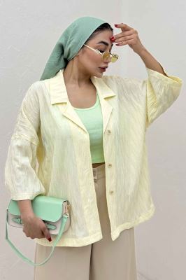 مانتو حلزونی یقه شکاری آستین سه رب