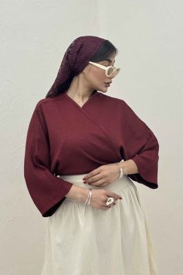 بلوز نیم تنه پایین گره شانتون