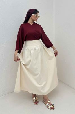 بلوز نیم تنه پایین گره شانتون