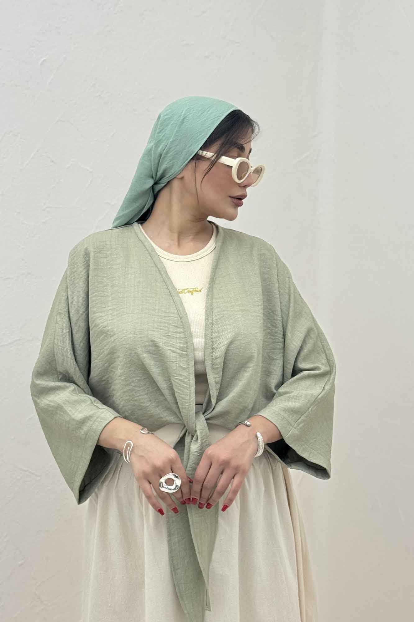 بلوز نیم تنه پایین گره شانتون