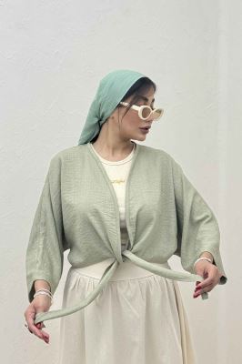 بلوز نیم تنه پایین گره شانتون