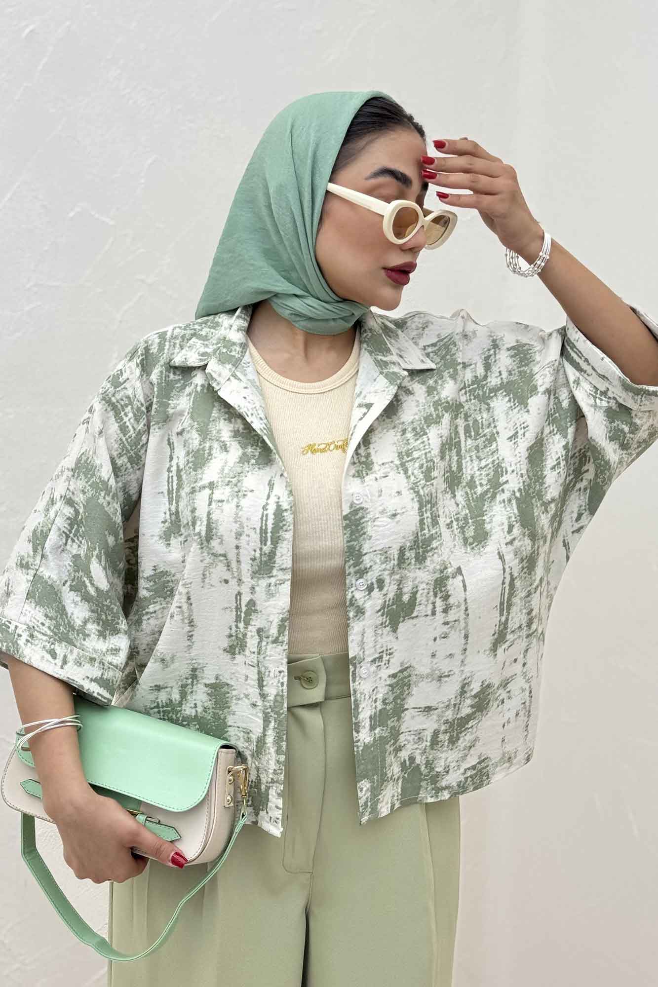 شومیز کیمونو پرینتی کد 3