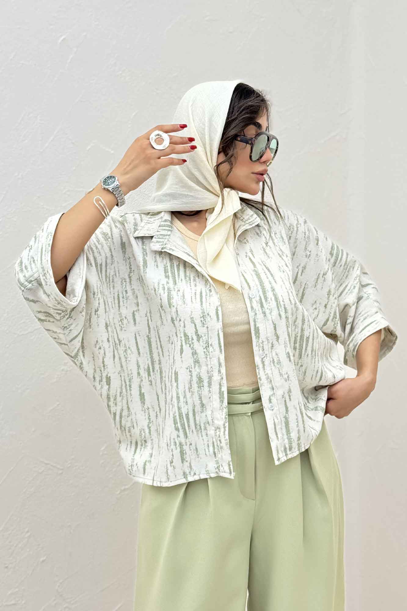 شومیز کیمونو پرینتی کد 5