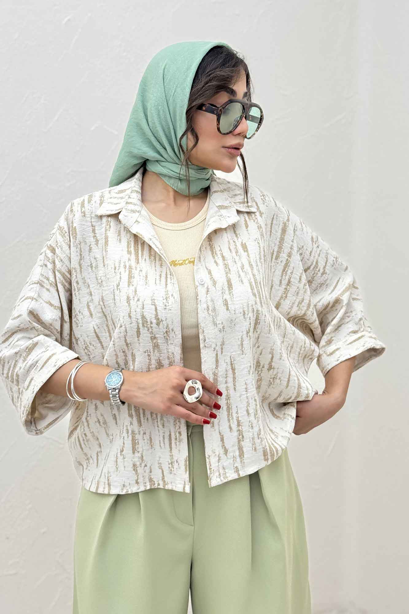 شومیز کیمونو پرینتی کد 5