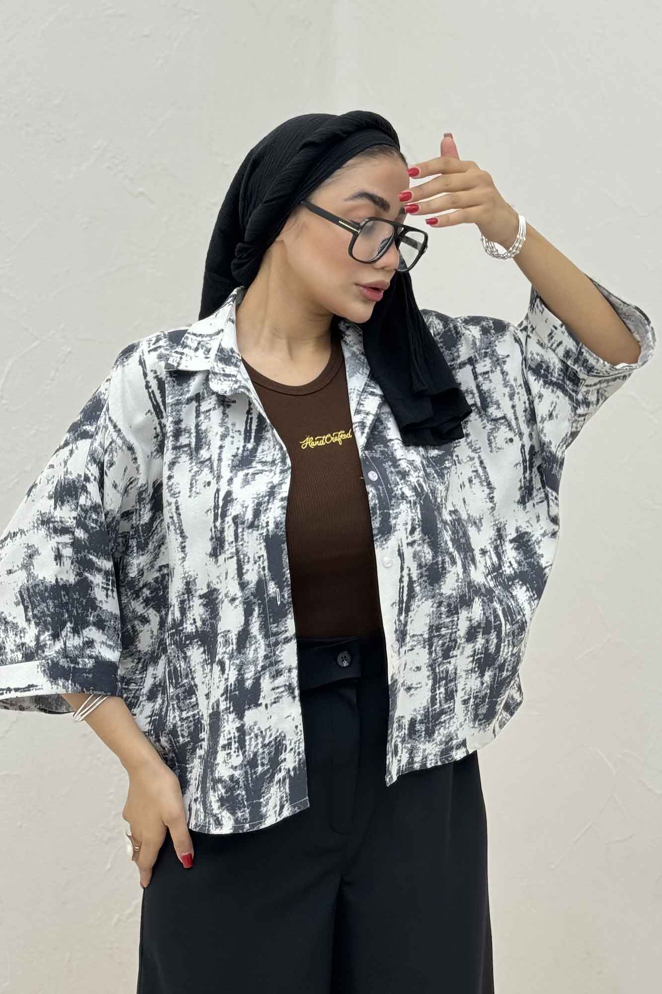 شومیز کیمونو پرینتی کد 3