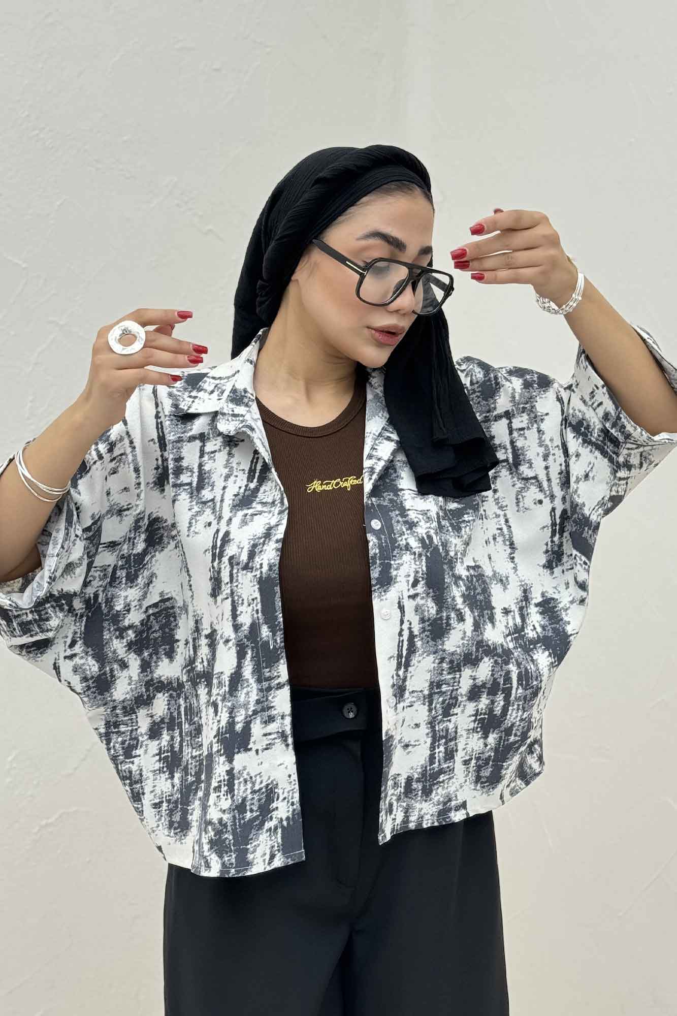 شومیز کیمونو پرینتی کد 3